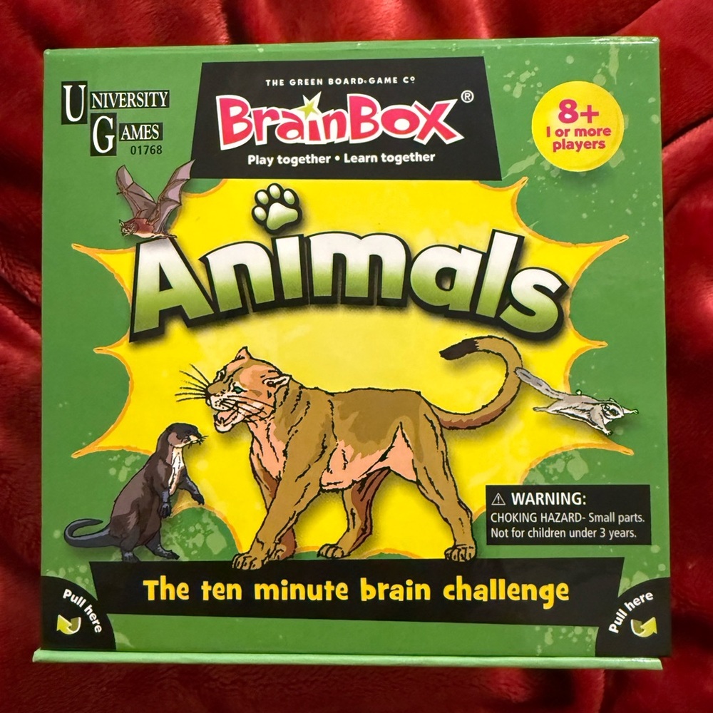 BrainBox, The 10 Minute Brain Challenge, “Animals” by University Games